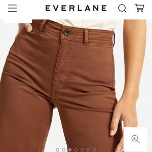 Everlane lightweight wide leg crop chino